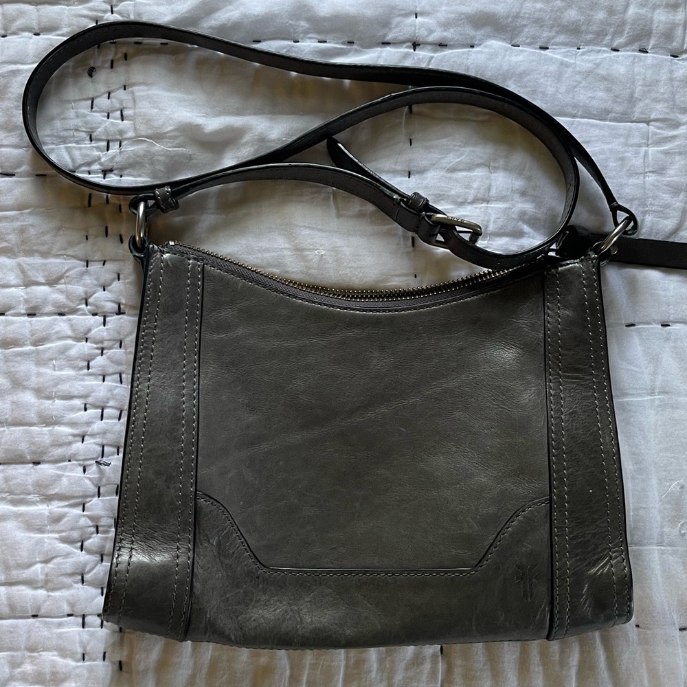 Frye Melissa crossbody gray